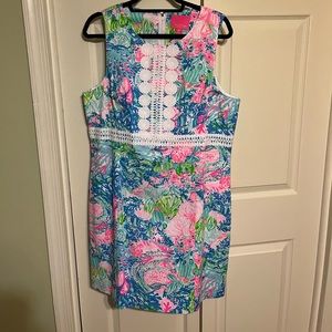 Lilly Pulitzer NWT Shift Dress Fished My Wish Size 16
